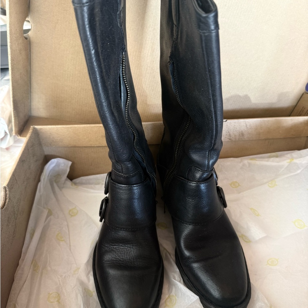 Born Black Heeled Boots